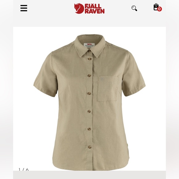FJALL RAVEN | Ovic Hemp Travel Shirt Size M - Picture 1 of 12